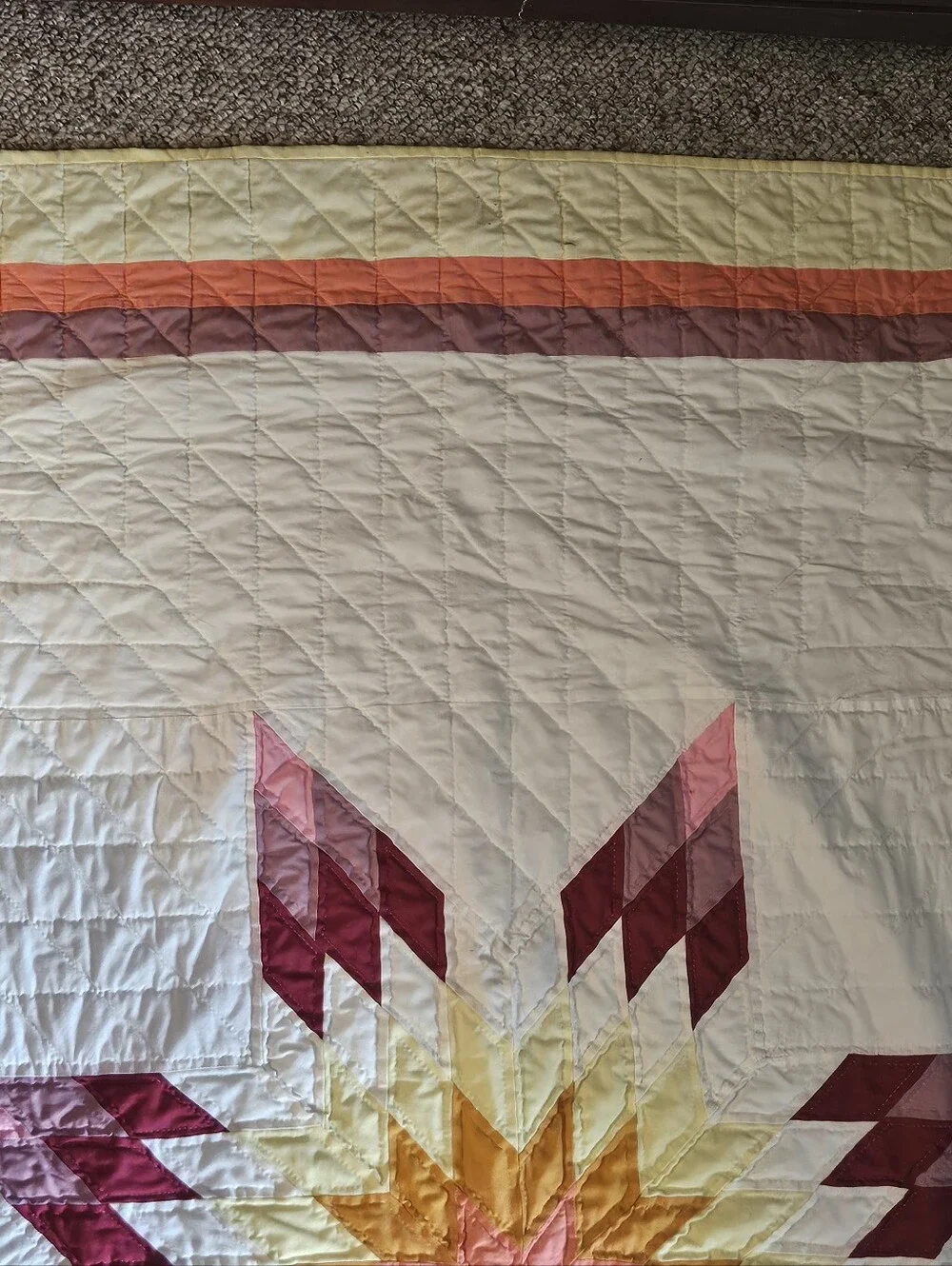 Vintage Handmade Star Quilt